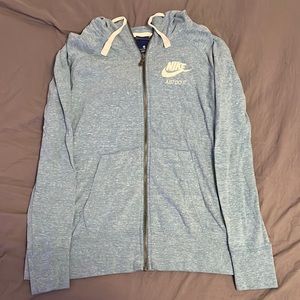 nike blue zip up